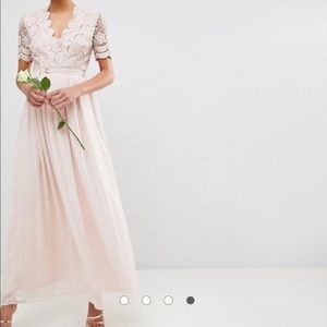 Asos Club L Crochet Maxi Dress Size US 4